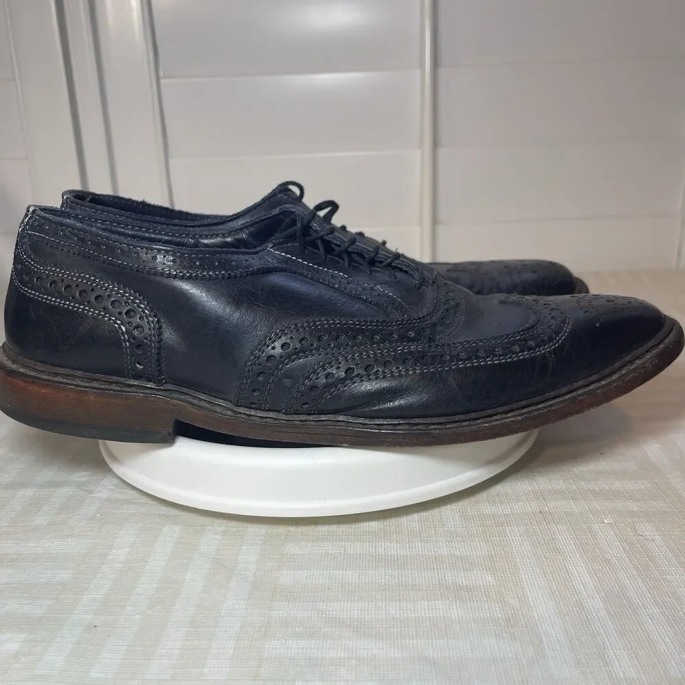 Allen Edmonds‎ Neumok Black Leather Wingtip Oxford Shoes Black Laces Men’s 9.5 D